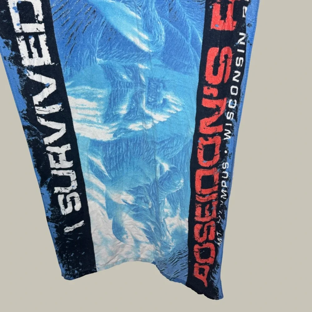 Mt Olympus Poseidon's Rage I Survived Beach Towel Wisconsin Dells Water Park
